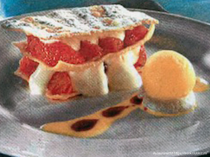 Lasagne van (bloed)sinaasappel